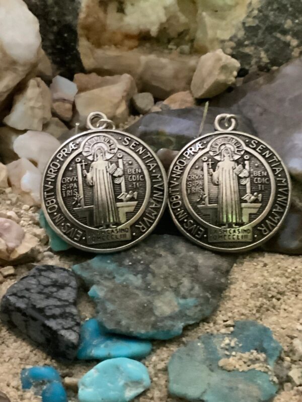 Saint Benedict medals with stones