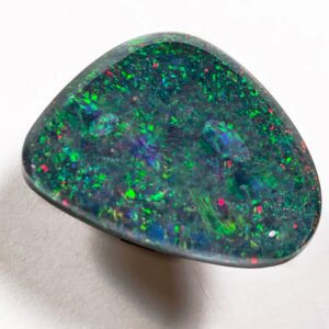 Colorful opal gemstone with vibrant speckles