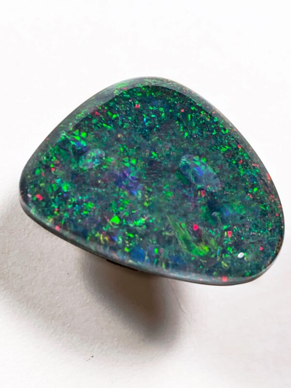 Colorful opal gemstone with vibrant speckles
