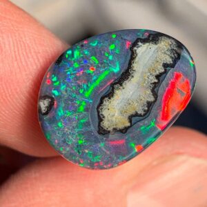 Iridescent opal displaying unique colors