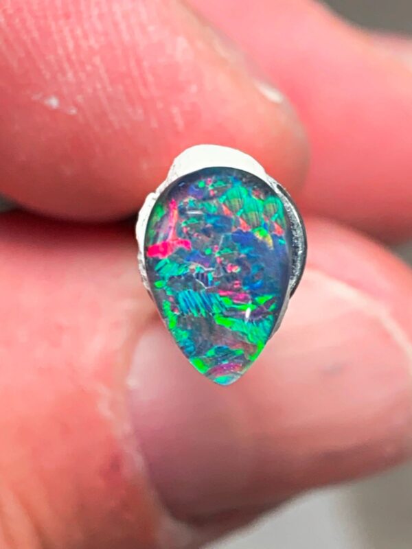 Colorful opal with bright patterns
