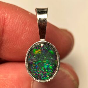 Opal pendant with vibrant colors