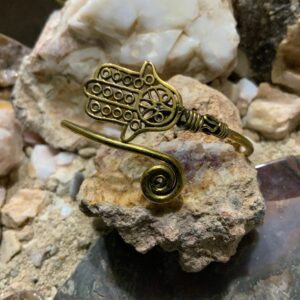 Gold bracelet with Hamsa design