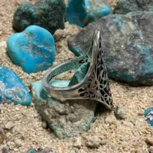 Ornate jewelry with turquoise rocks